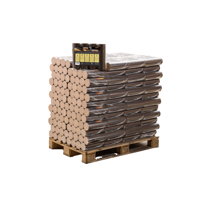 100% Premium Beukenbriketten – 960 kg (96 zakken van 10 kg)