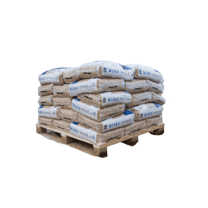 Halve pallet ISKO houtpellets – 35 zakken